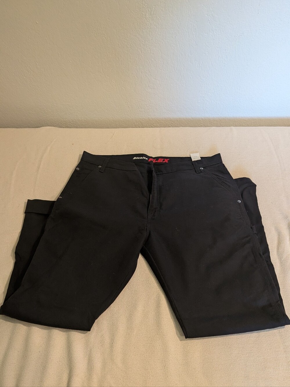 Dickies Black Elastic Waist Work Pants